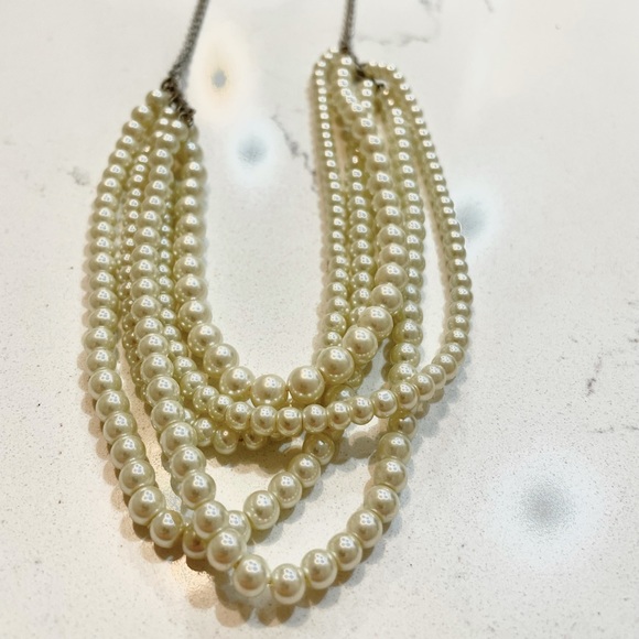 J. Crew pearl layered necklace